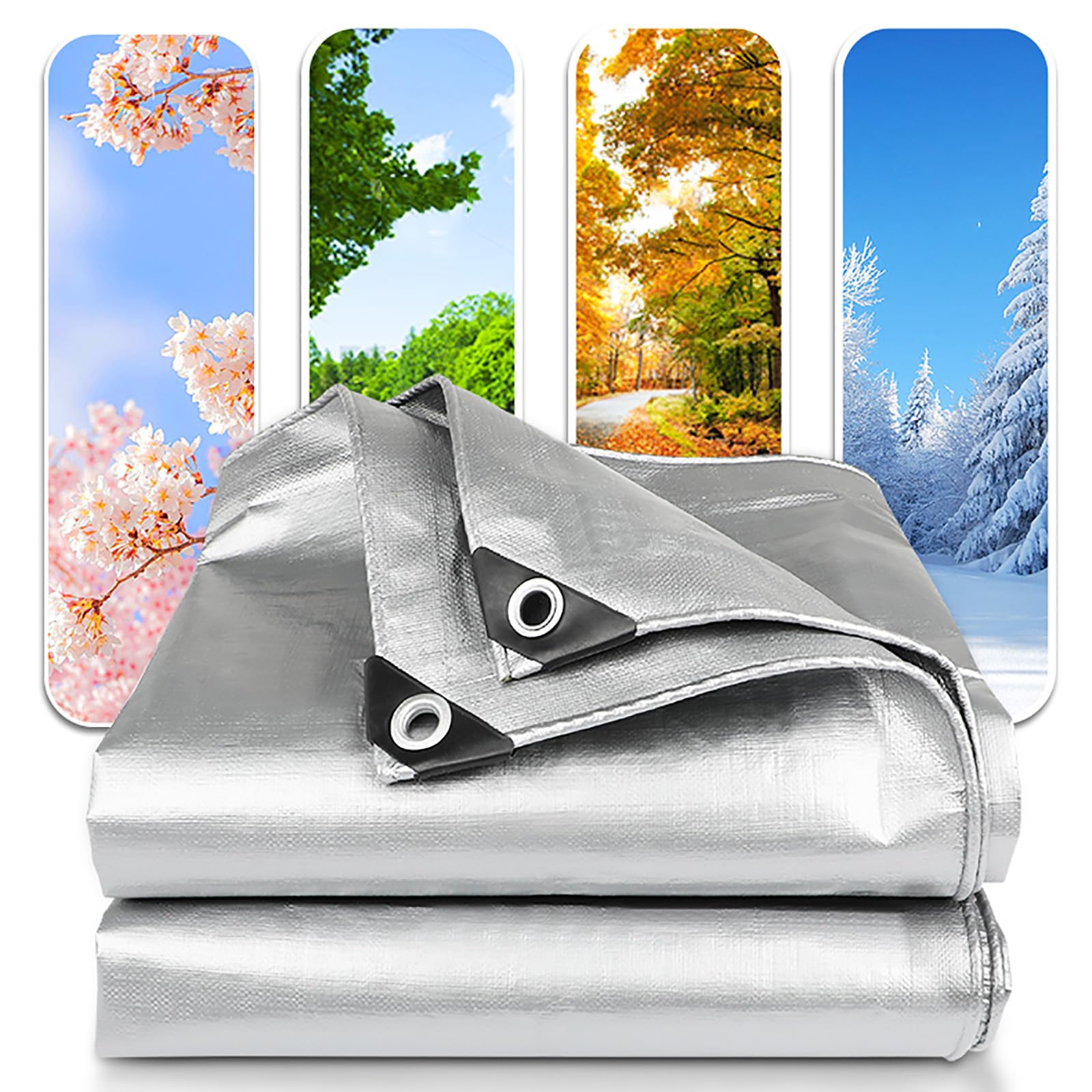 Amazon.co.jp: petrhot タープ・シルバーンシート 2.8x2.9m お花見